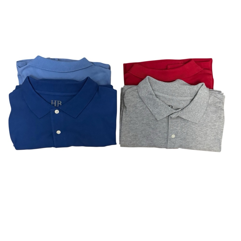 Harbor Bay by DXL‎ Classic Casual Business Pique 4 Polo Shirts XLT